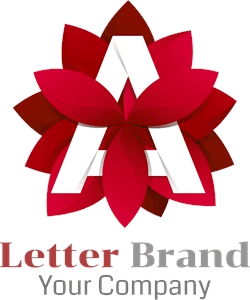 Red letter Logo Template download