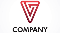 Red V Logo Template download
