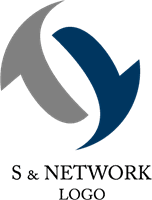 S Letter Network Web Logo Template download