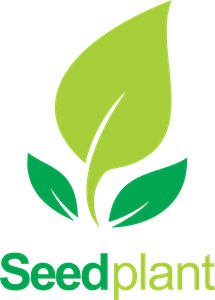 Seed plant green organic Logo Template download