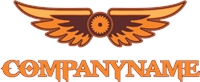 Steampunk Wings Logo Template download