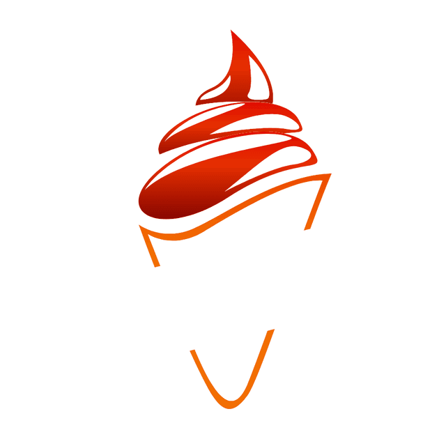 Strawberry ice cream Logo Template download