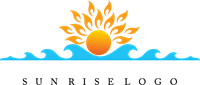 Sun Rise Water Art Logo Template download