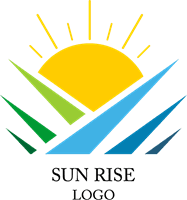 Sunrise Sun Logo Template download