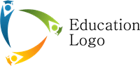 Three People Education Logo Template download