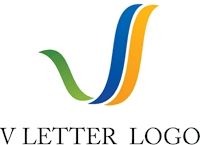 V Letter Alphabet Logo Template download