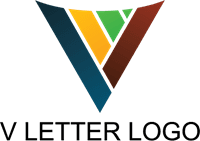 V Letter Fashion Colorful Logo Template download