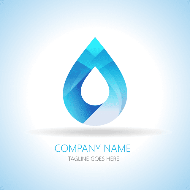 Water drop Logo Template download