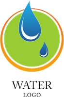 Water Drop Nature Logo Template download