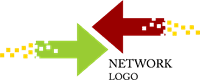 Web Network Arrow Logo Template download
