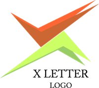 X Letter Tick Right Logo Template download