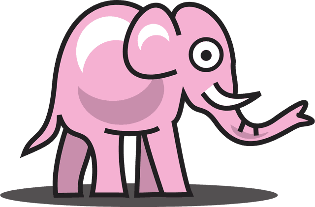 Pink Elephant Logo Template download
