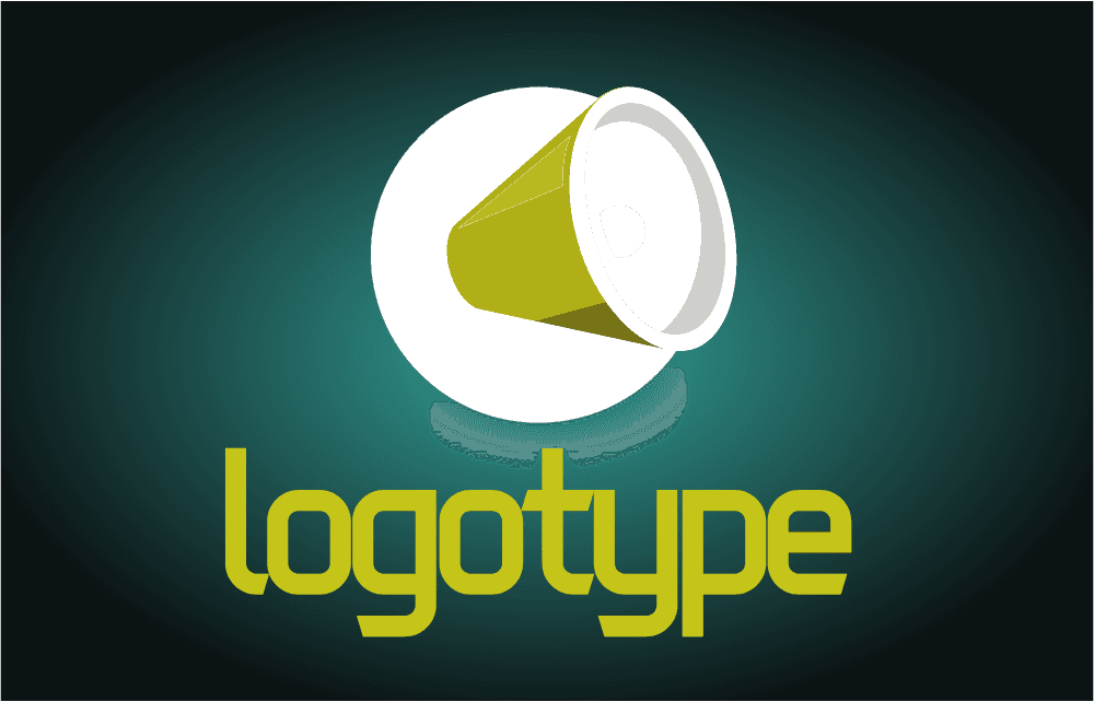 Loud Speaker Communication Logo Template download