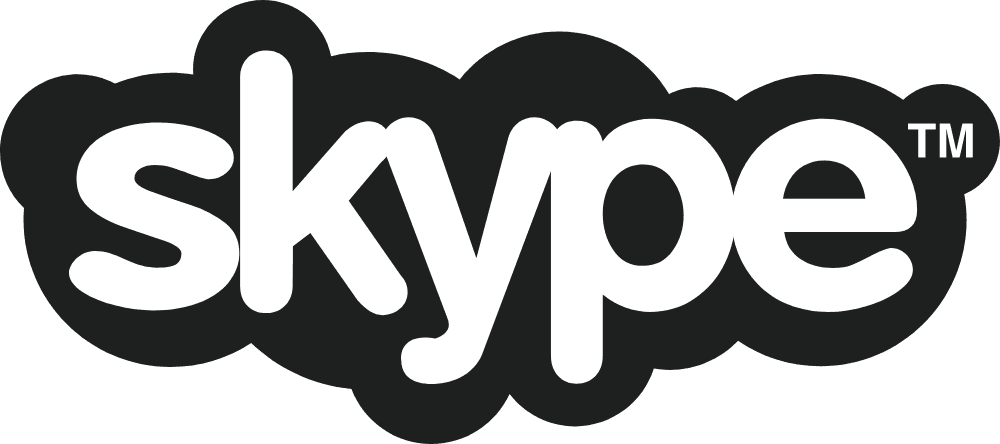 Skype black Logo download