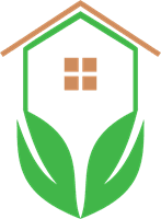 Green Leaf House Construction Logo Template download