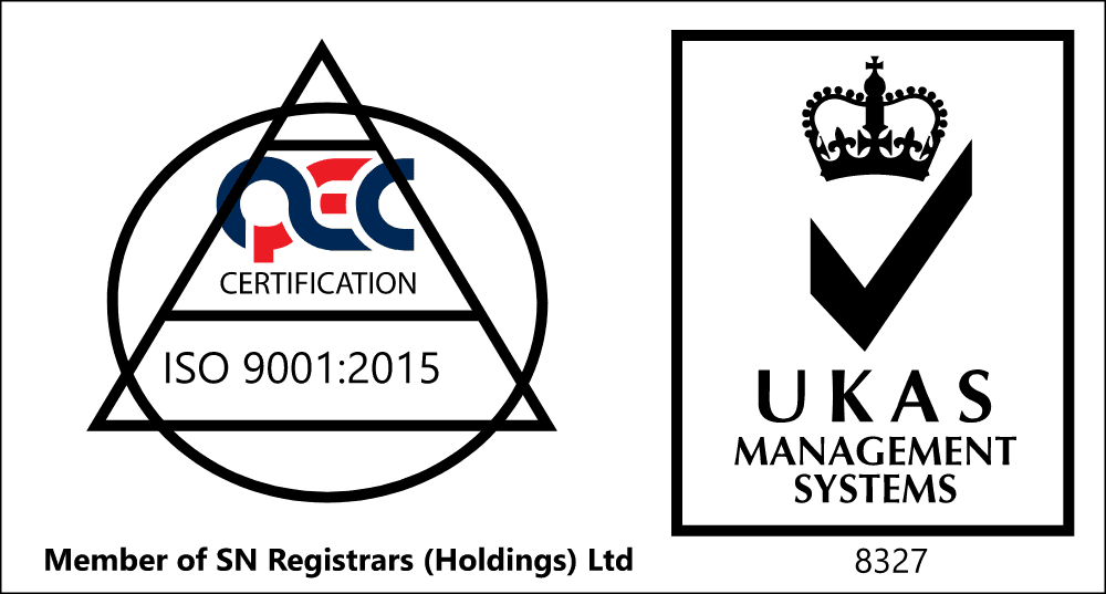 QEC UKAS ISO 9001 - 2015 MANAGEMENT SYSTEM Logo download