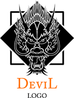 Devil Fashion Logo Template download