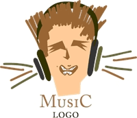 Music Phone Head Fashion Logo Template download