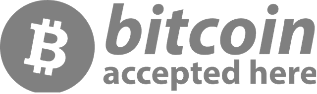 Bitcoin accepted Logo download