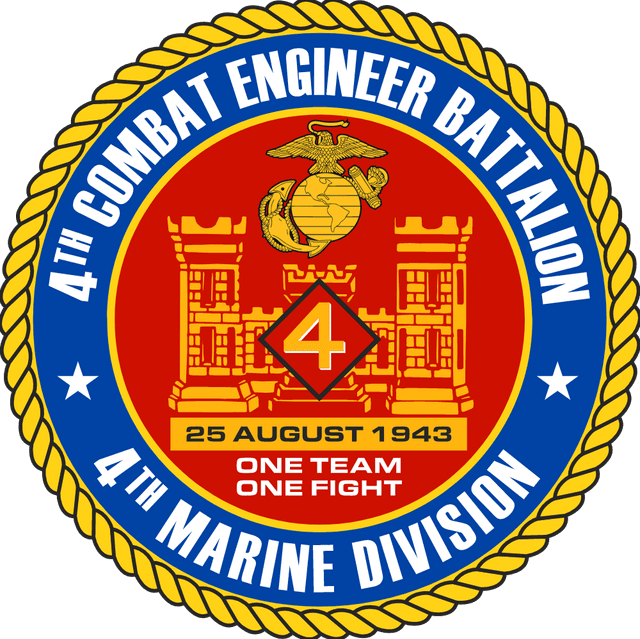 4th Combat Engineer Battalion USMCR Logo download