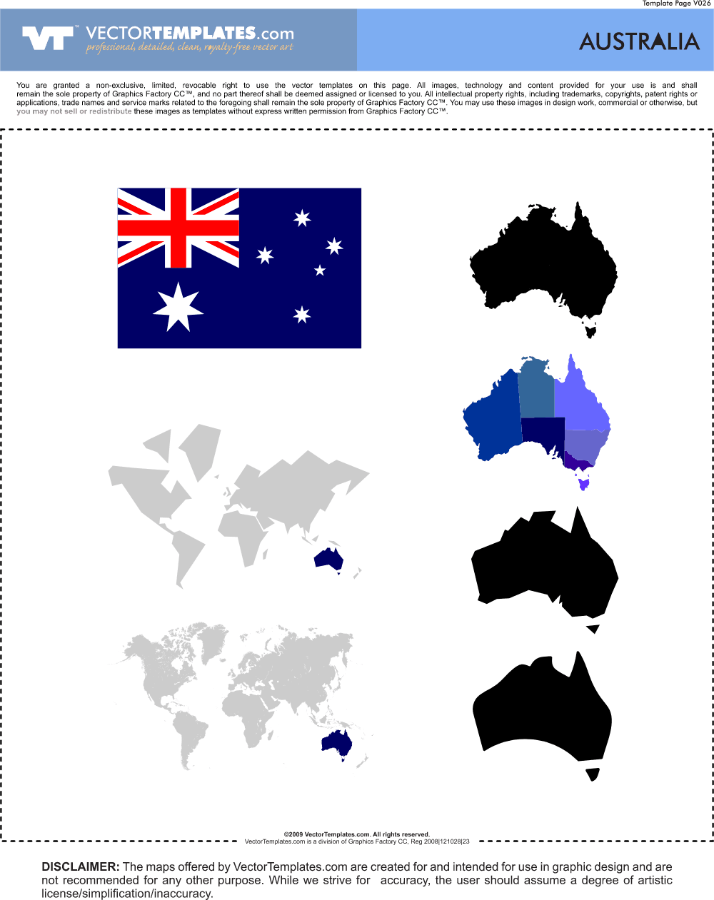 Australia Map Logo download