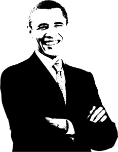 Barack Obama Silhouette Logo download