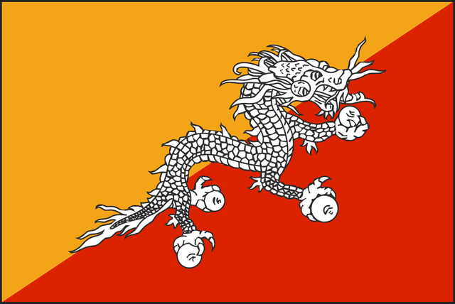 FLAG OF BHUTAN Logo download