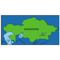 KAZAKHSTAN MAP Logo download