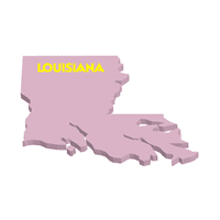 LOUISIANA 3D MAP Logo download