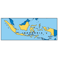 MAP OF INDONESIA Logo download