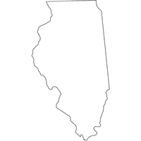 OUTLINE MAP OF ILLINOIS Logo download