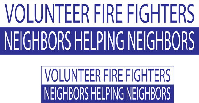Volunteer Firefighters Neighbors Helping Logo download