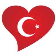 Türk bayragi kalpte Logo download