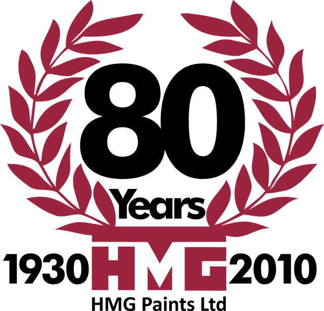 HMG Paints 80th Anniversary Logo download
