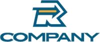 R Arrow Logo Template download