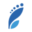 Sinivalkoinen jalanjälki Logo download