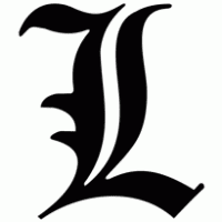 "L" letter from Death Note Logo download