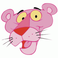 pink panther face Logo download