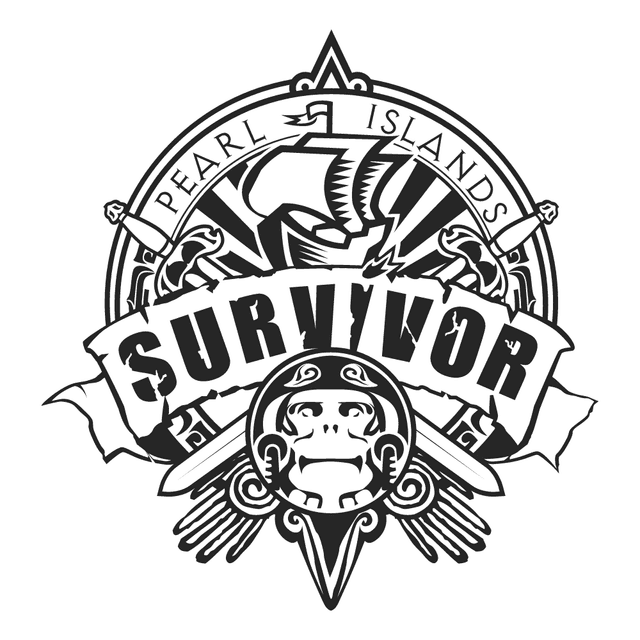 Survivor Pearl Islands (B&W) Logo download