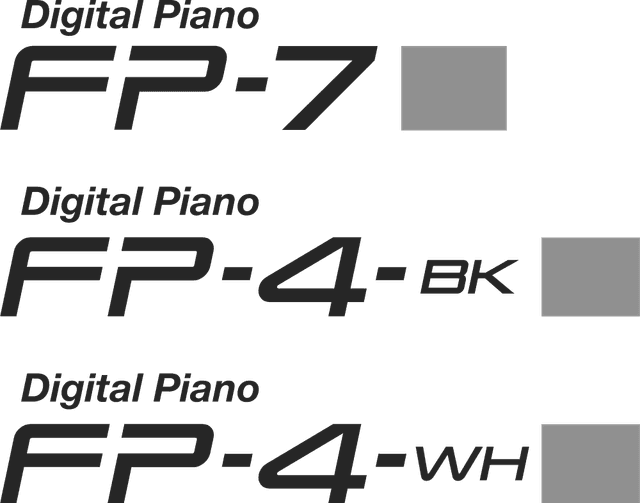 FP-7 FP-4 Digital Piano Logo download