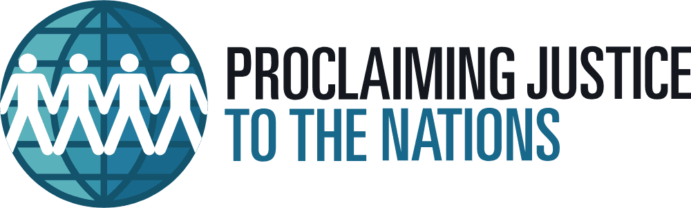 Proclaiming Justice to the Nations Logo download