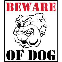 BEWARE OF DOG WARNING SIGN Logo download