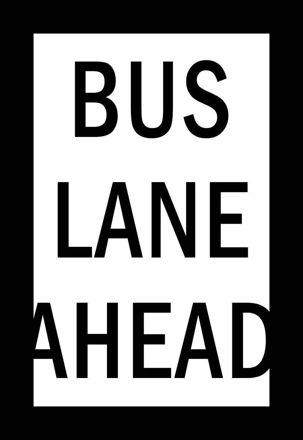 BUS LANE AHEAD SIGN Logo download