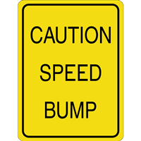 CAUTION SPEED BUMP SIGN Logo download