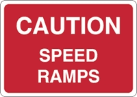 Caution speed ramps Logo download