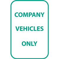 COMPANY VEHICLES ONLY SIGN Logo download