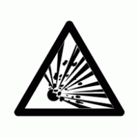 Danger - Explosive! (B&W) Logo download
