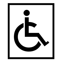 DISABLED ONLY SIGN Logo download