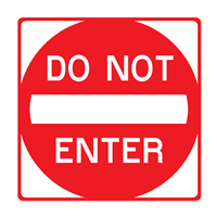 DO NOT ENTER ALTERNATE SIGN Logo download
