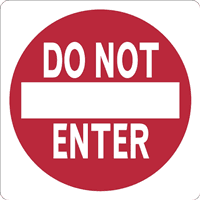 DO NOT ENTER TRAFFIC SIGN Logo download